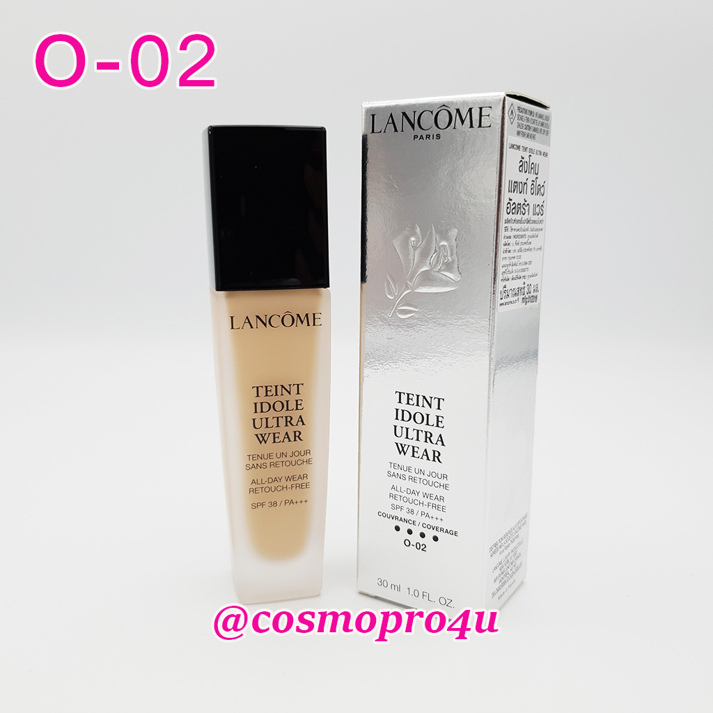 รองพื้นคุมมัน LANCOME Teint Idole Ultra Wear 30ml กล่องเงิน เคาน์เตอร์ ลังโคม แต๊งท์อิโดว์