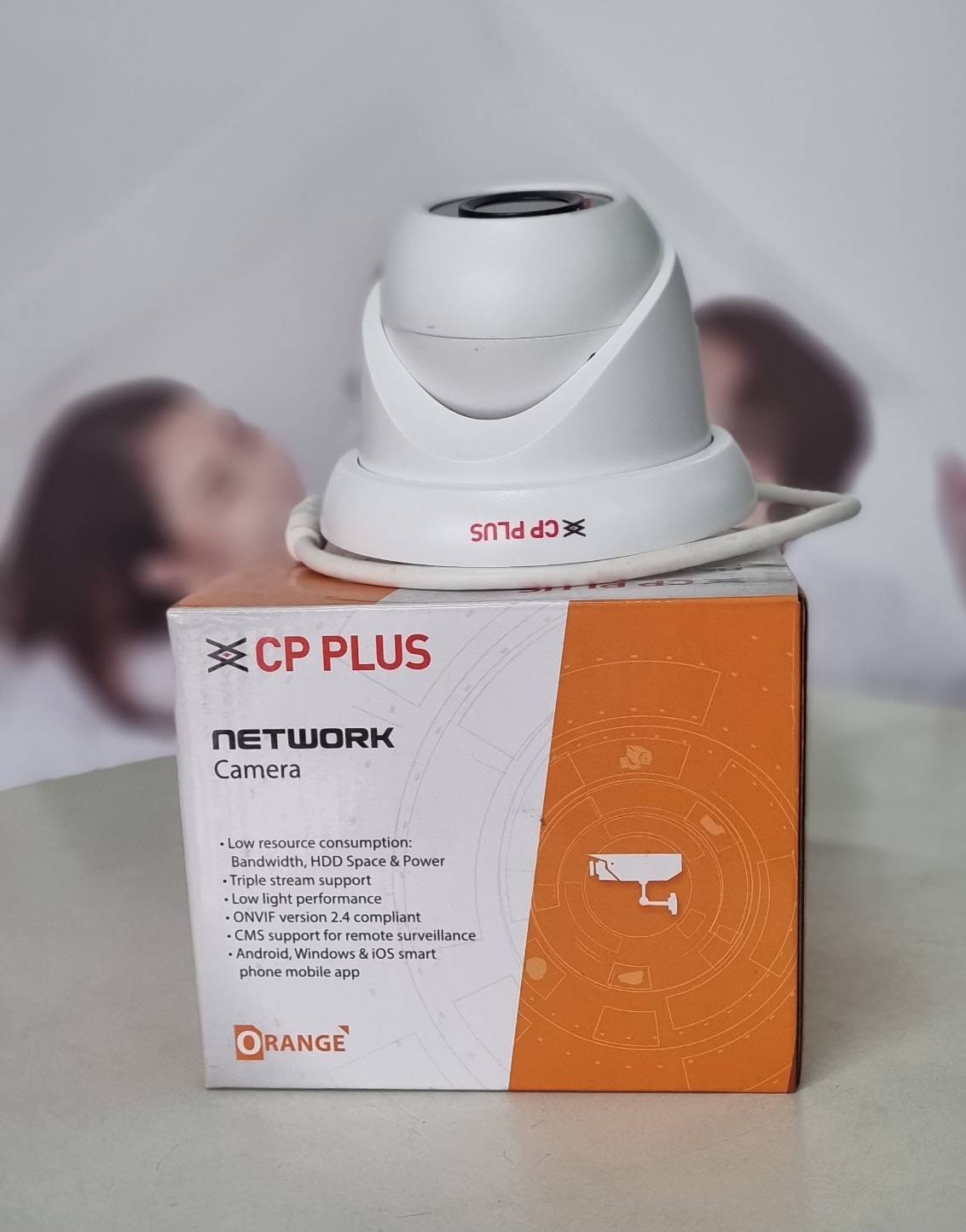 กล้องวงจรปิด CP Plus 3MP,3.6mm,30M IP Cosmix HD Dome