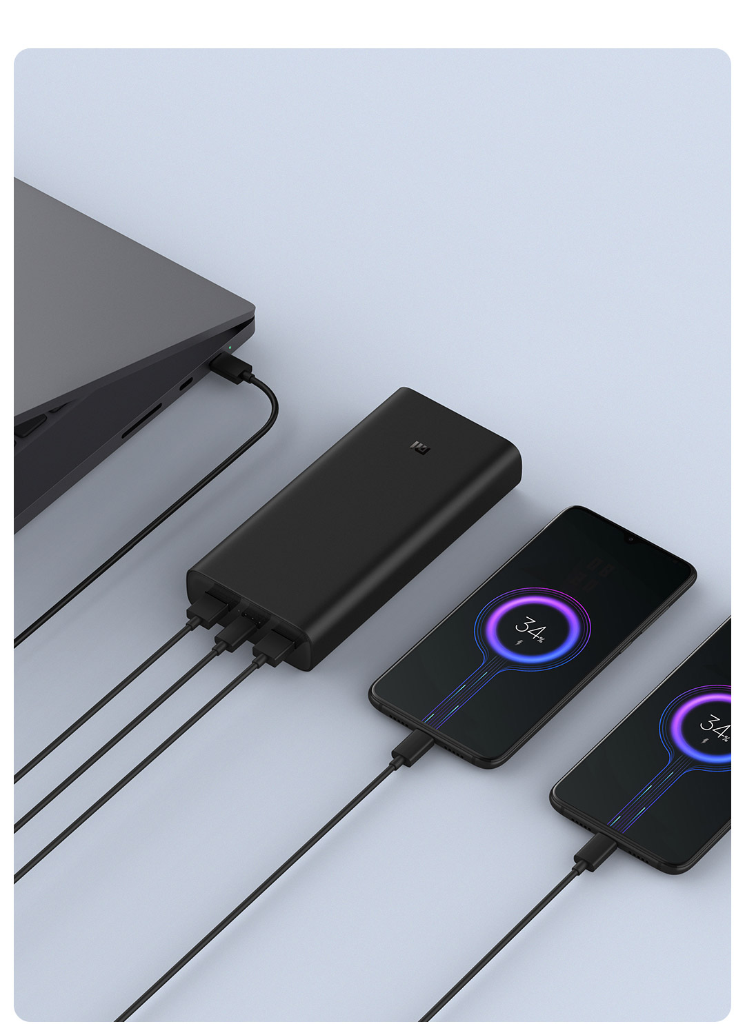 แบตเตอรี่สำรอง Xiaomi 20000mAh Power Bank 3 Pro-22234 ประกันศูนย์ไทย