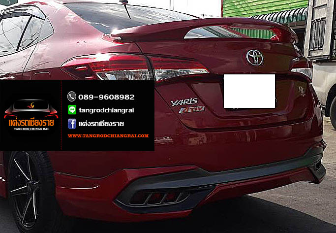 สปอยเลอร์ แบบยกมีไฟ Yaris ATIV 4 ประตู