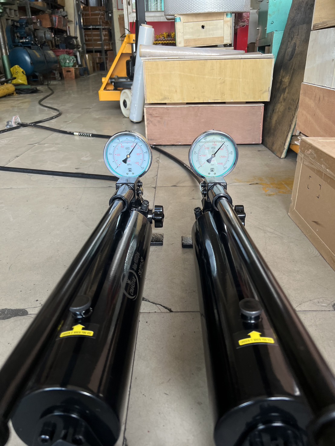 รุ่นCB-700Aปั้มไฮดรอลิคแบบมือโยก ขนาด700bar/10000psi(Single-Actting Pump)