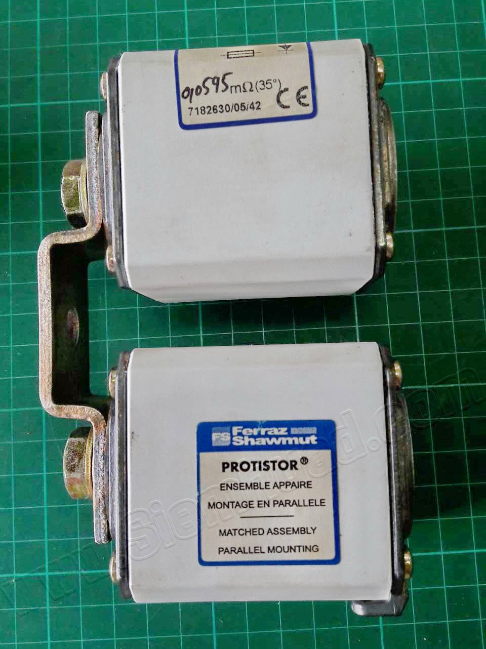 SEMICONDUCTOR PROTECTION FUSES Square-body Protistor size 2x72 and 2x73 aR, 550 to 1250VAC (IEC) (Ferraz Shawmut, MERSEN)