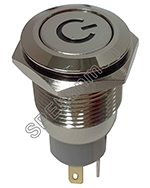 GQ16-DT2-DZ สวิทช์เหล็ก กดติด-กดดับ )ไฟ2สี 12V- 24V R/G
