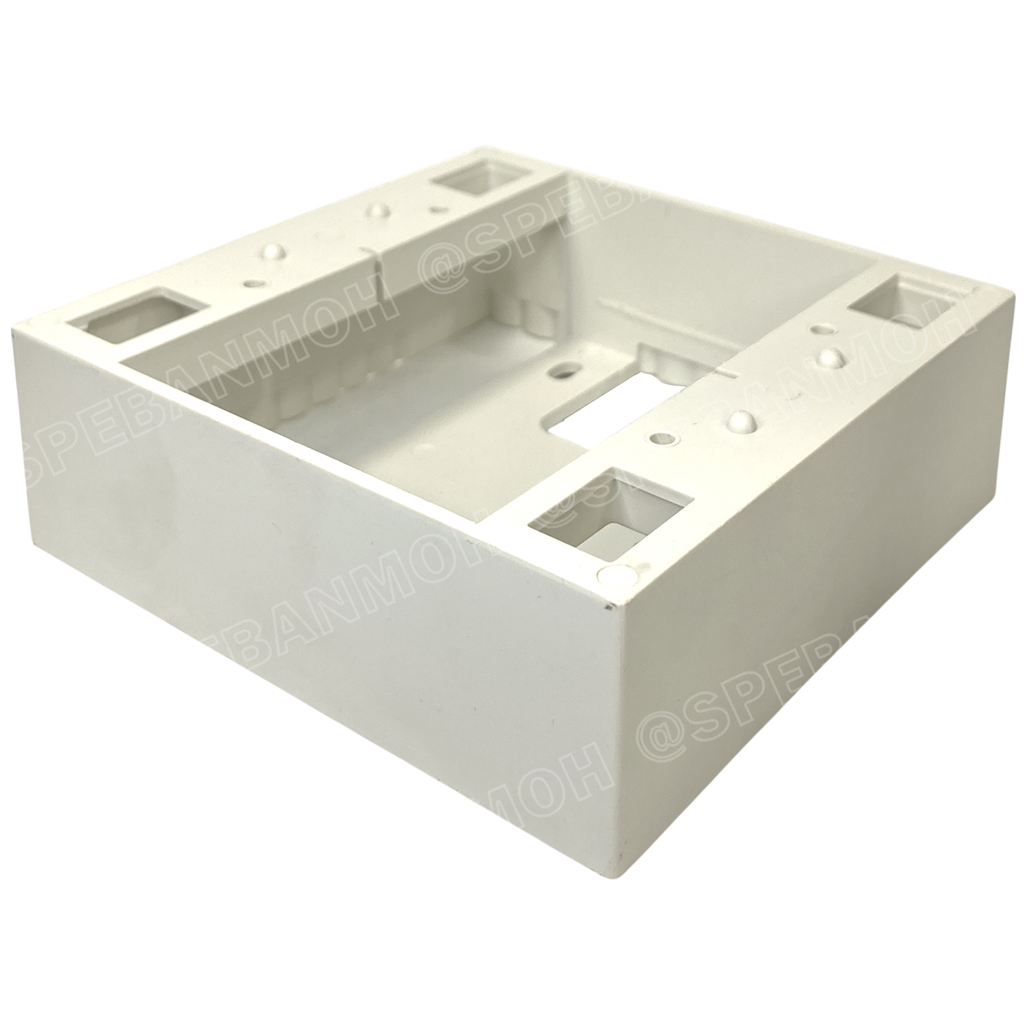 [ 1 ชิ้น ] BOX-4x4-AAA RECKON บล็อคลอย 4x4 นิ้ว กล่องลอย บ๊อกลอย Electric BOX พลาสติกแบบลอย พลาสติก ขาว บล็อกลอยขอบเหลี่ยมขนาด กล่องลอยพลาสติกรองรับหน้ากากรุ่นใหม่ได้ทุกยี่ห้อรุ่นหนา แข็งแรง ทนทาน