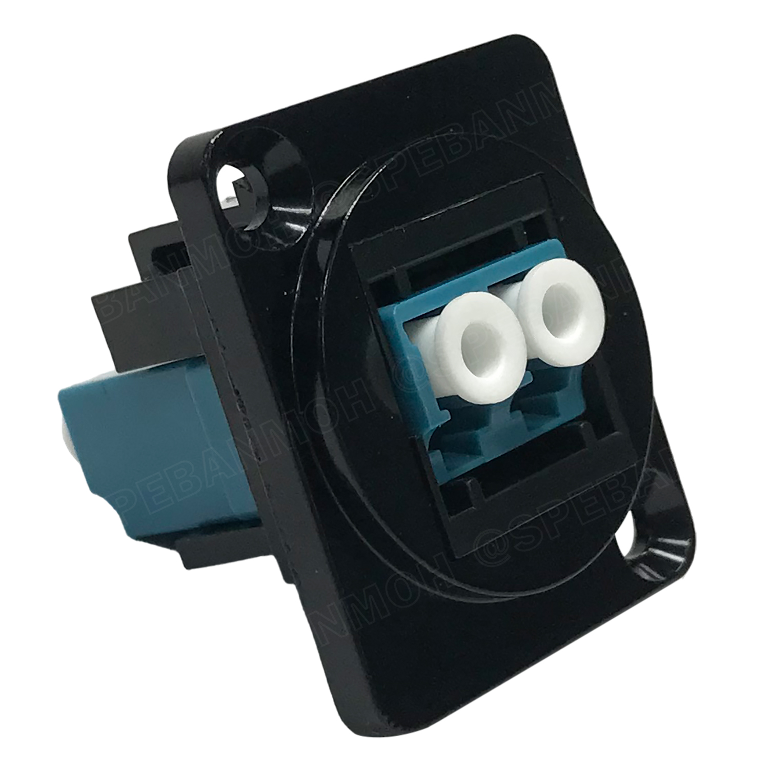 [ 1 ชิ้น ] FO-1207 Fiber Optics คอนเน็คเตอร์ต่อกลางไฟเบอร์ออฟติค LC-LC Duplex Fiber optic Adapter Fiber Optic Connector Adapter หัวไฟเบอร์ อะแดปเตอร์ไฟเบอร์ Inline Conector Fiber Optic ตัวต่อกลางสายไฟเบอร์ LC To LC