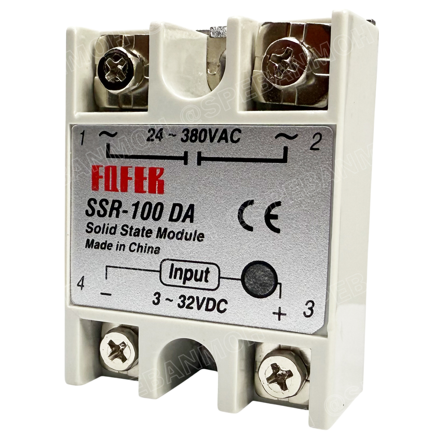 [ 1 ชิ้น ] SSR-100 DA โซลิดสเตตรีเลย์ 100แอมป์ Solid State Relay 100A SSR DC-AC สวิทช์กระแสสูง โมดูลตัดต่อวงจร สวิทช์ตัดไฟด้วยไฟฟ้า รีเลย์ Single Phase Solid State Relay อุปกรณ์ตัดต่อวงจร Control Switches