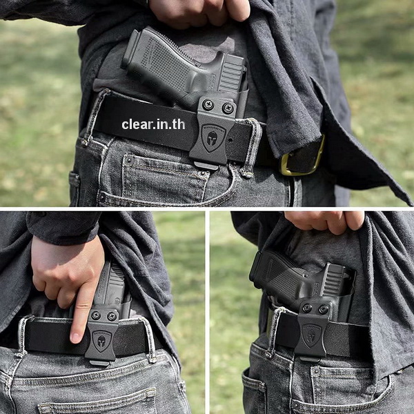 ซองพกใน Glock17 19 26 44 45 Gen(1-5) & Glock 23 32 Gen(1-4) IWB Kydex Holster, Right Hand USA WARRIORLAND holster