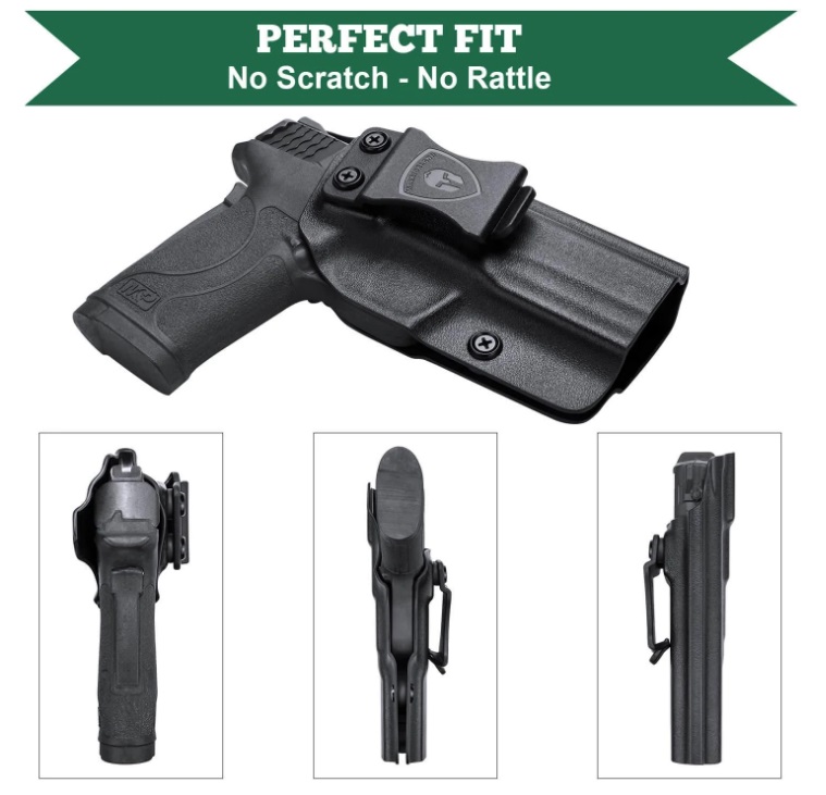 ซอง พกใน Smith & Wesson M&P Shield 9mm EZ Right Handed USA WARRIORLAND Pistol Holster Kydex