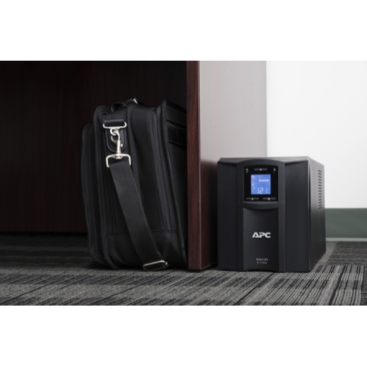 APC Smart-UPS C 1500VA/900W LCD 230V, Interface Port USB, Tower, with Smart Connect (APC-SMC1500IC) ประกัน 3 ปี