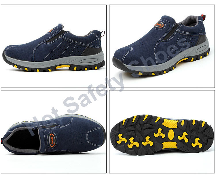 HOT STAR NO.12 รองเท้าเซฟตี้ รองเท้าหัวเหล็ก รองเท้าเซฟตี้หนังแท้ รองเท้านิรภัย ดีไซส์สวย ทันสมัย ระบายอากาศดี พื้นยาง กันลื่น เหมาะชายและหญิง