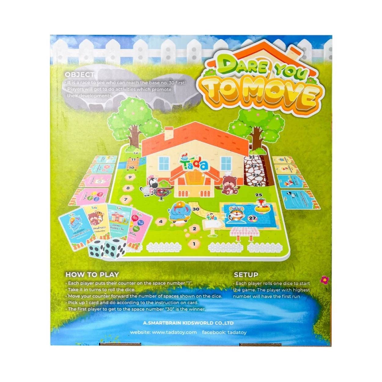 บอร์ดเกม สำหรับเด็ก ASTA Dare you to move? 64 การ์ดกิจกรรม 2 ภาษา เสริมพัฒนาการ