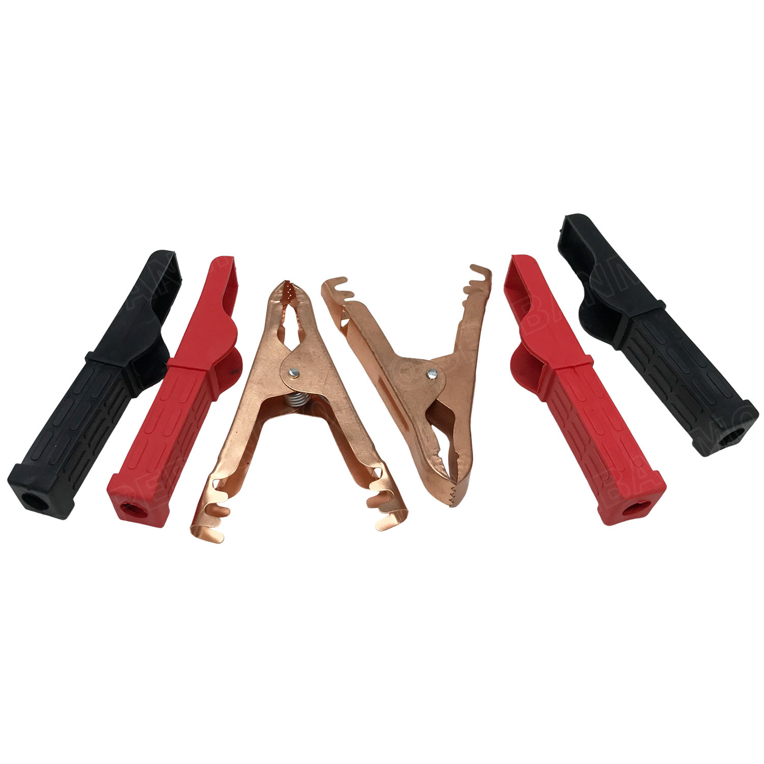 [ 1คู่ ] AL-057 ปากคีบขั้วแบต 100A ปากคีบแบตเตอรี่รถยนต์ ทองแดง ปากคีบ แบต แบด ทองแดง ปลายทองแดง Clamps For Car Battery ปากคีบสายชาร์จแบต ปากคีบแบตเตอรี่ แดง ดำ ปากคีบขั้วแบตเตอรี่ ปลายคีบทองแดง แบตเตอรี่รถยนต์ ปากคีบ ดำ แดง ปลายทองแดง