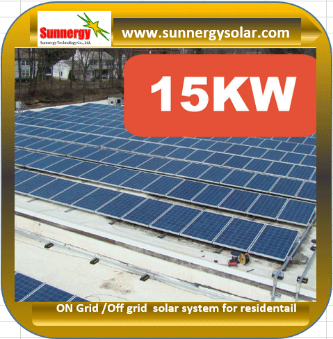 15KW on grid solar system ระบบโซ่ล่าเซลล์ออนกริดลดค่าไฟฟ้า 15 กิโลวัตต์