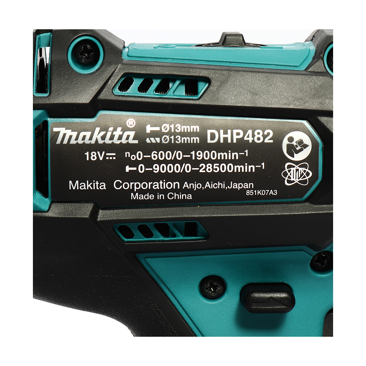 MAKITA สว่านกระแทกไร้สาย 18V. (1/2 นิ้ว) รุ่น DHP482SFX7 แบต 3.0Ah.X2 แรงบิด 54 N.m. พร้อมอุปกรณ์เสริม101ชิ้น