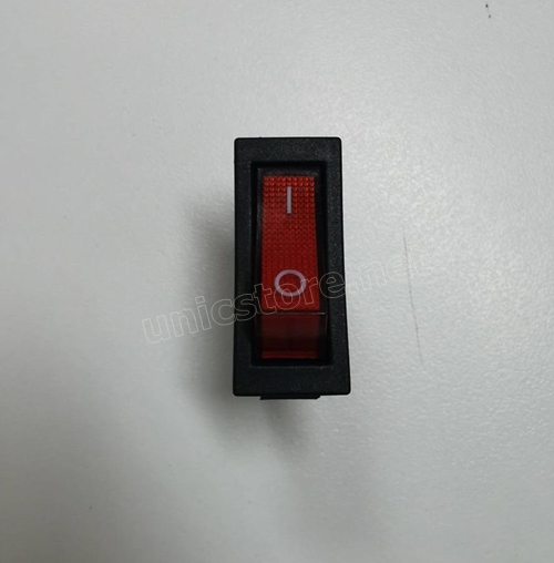 สวิตช์ไฟฟ้า (rocker switch with lamp) พิกัด 15A 250Vac