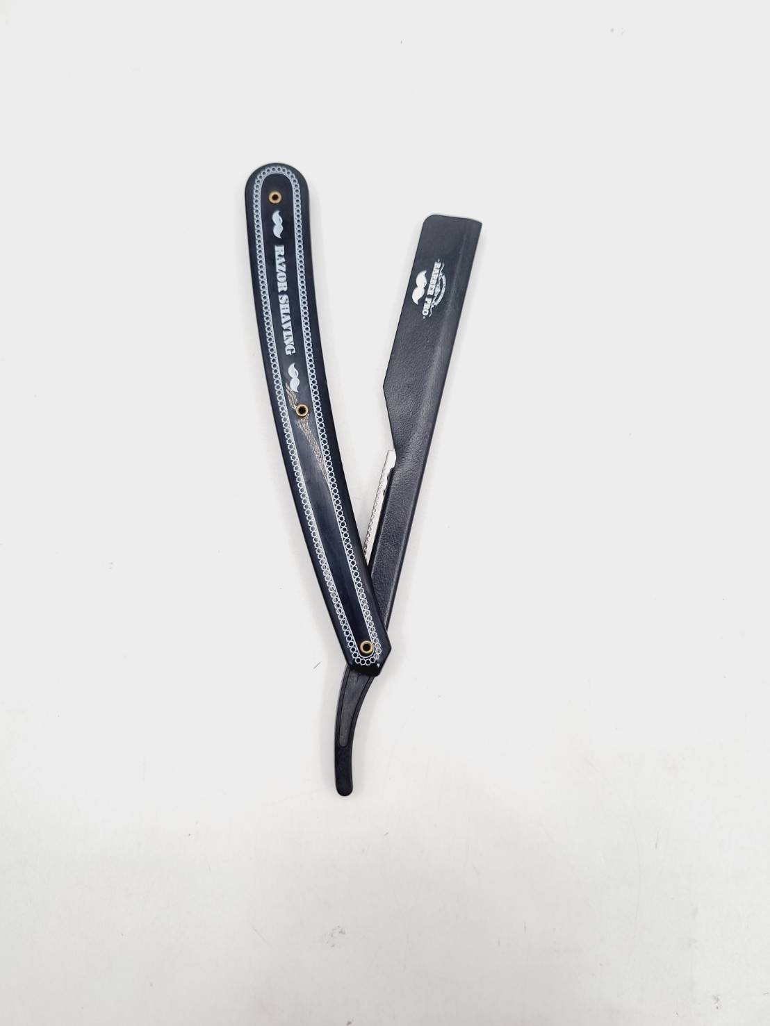 ด้ามมีดโกน Barber Pole Razor Shaving ด้ามมีดโกนหนวด สำหรับใส่ใบมีดหักครึ่ง น้ำหนักเบา
