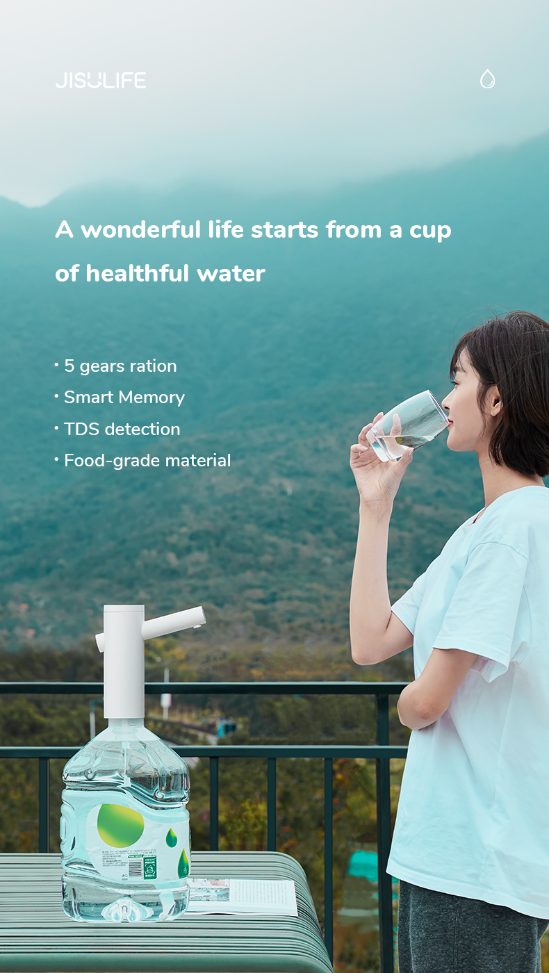 หัวปั๊มน้ำอัจฉริยะ Jisulife PU01 Smart Hydrator (5K) ประกันศูนย์ไทย