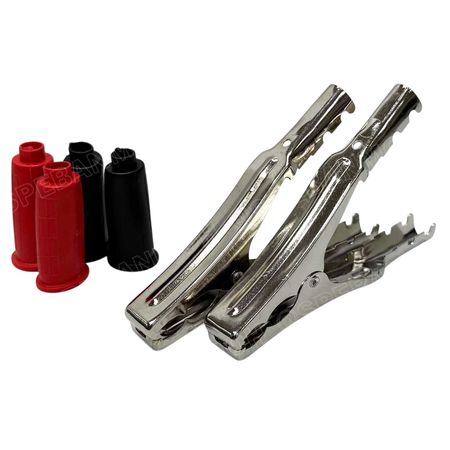 [ 1 คู่ ] AL-016 ปากคีบแบตเตอรี่ Alligator Clip 5.8นิ้ว 145mm ปากคีบแบต ที่คีบแบตเตอรี่ คลิปปากจระเข้ ดำ-แดง หุ้ม ปากคีบ รถยนต์ รถบรรทุก จั๊มสตาร์ท ปากคีบ DC ปากคีบแบตรถยนต์ DC Alligator Clip