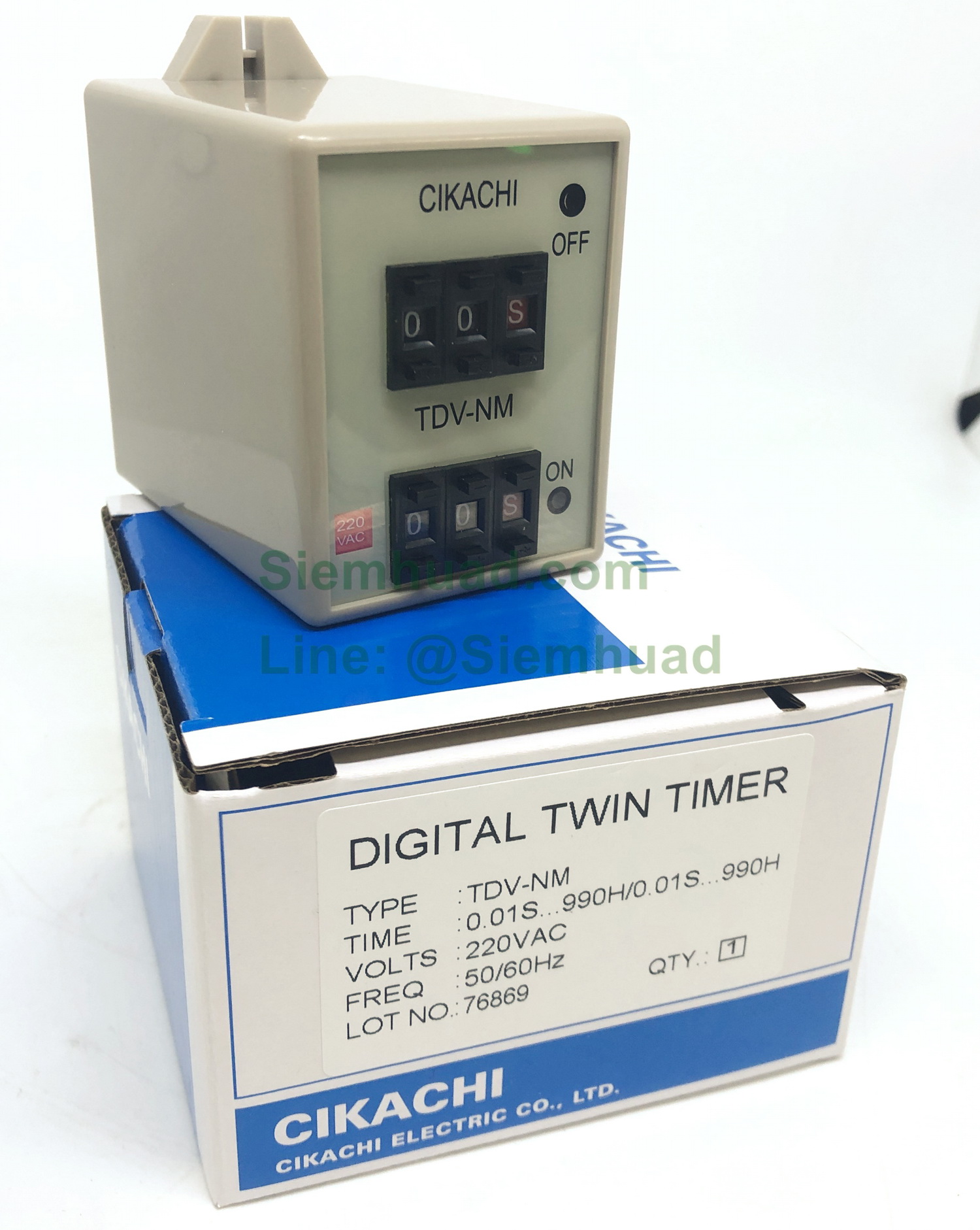 ดิจิตอลทวินไทม์เมอร์ พร้อม ซ็อกเก็ต DIGITAL TWIN TIMER (CIKACHI) รุ่น TDV-NM series, TDV-YM series