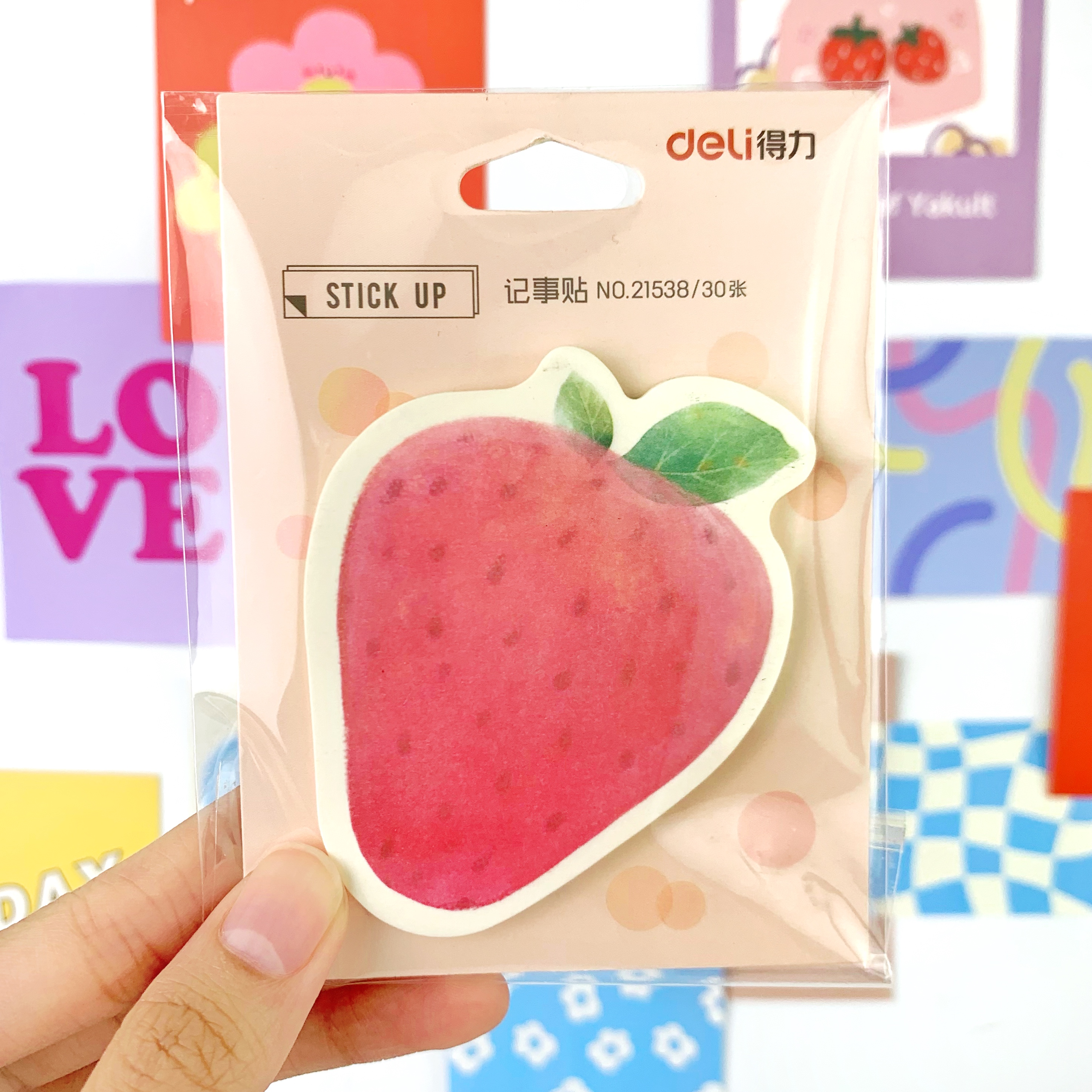 กระดาษโน๊ตกาวแฟนซี ลายผลไม้ Stick up Deli