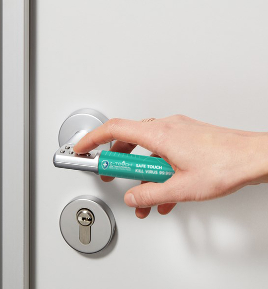 Z-Touch SZLH001 Door Lever Handle Antimicrobial Pad ซีทัสแผ่นฆ่าเชื้อโควิด-19