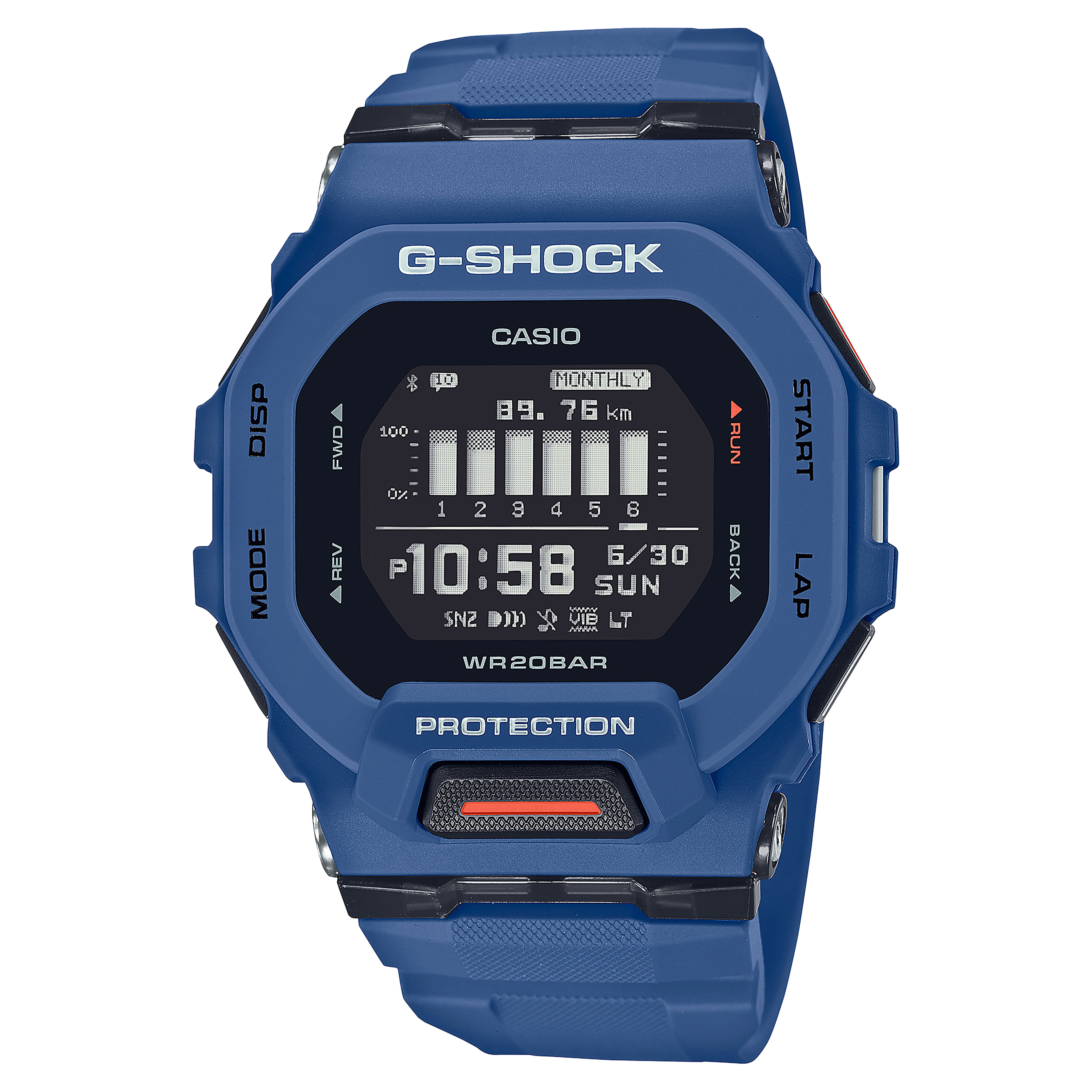 CASIO G-SHOCK รุ่น GBD-200-2DR สีน้ำเงิน สินค้าของเเท้ รับประกันศูนย์ CMG