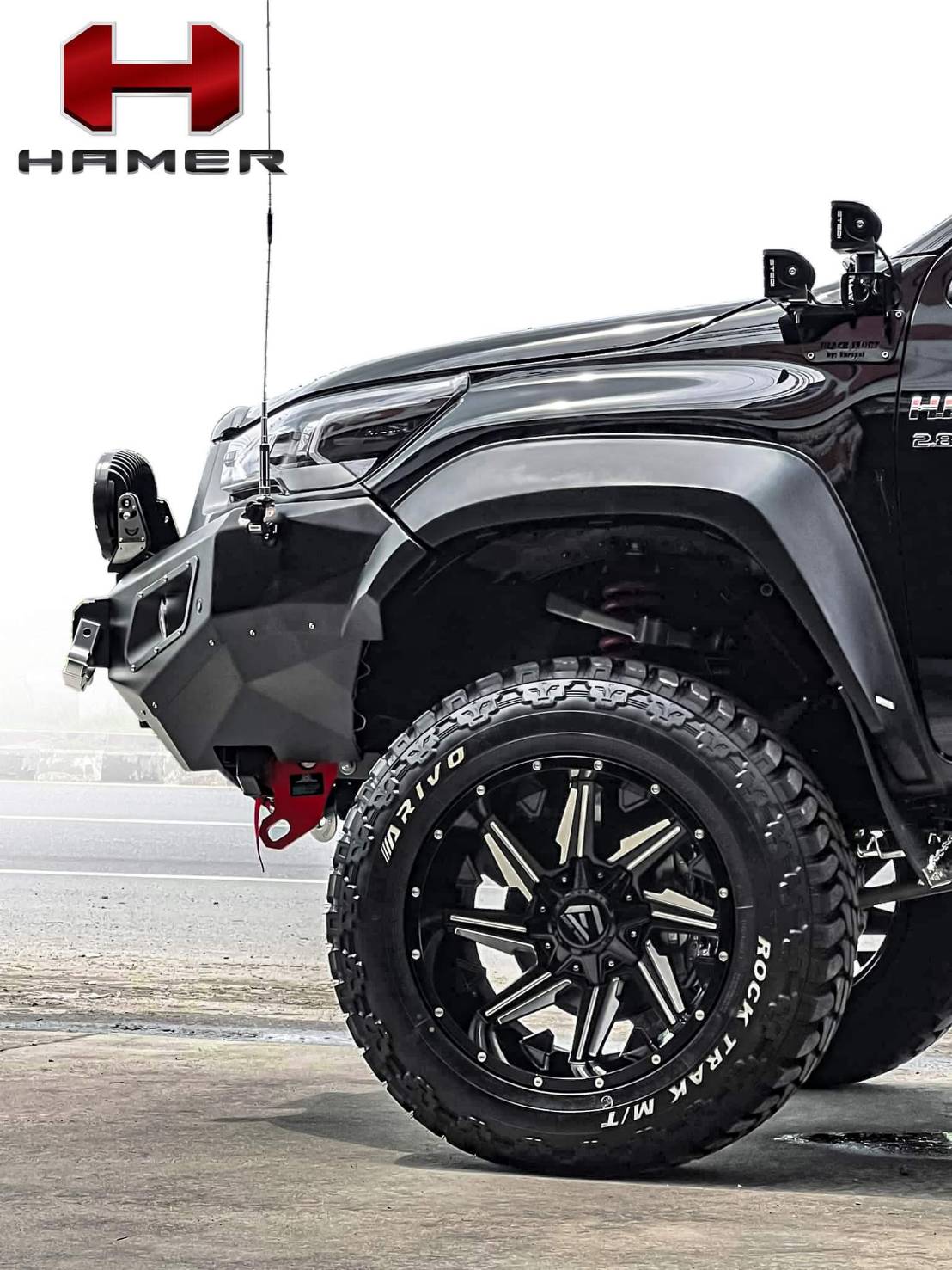 กันชนหน้า HAMER KING SERIES BULL BAR REVO 2020 ตัวสูง