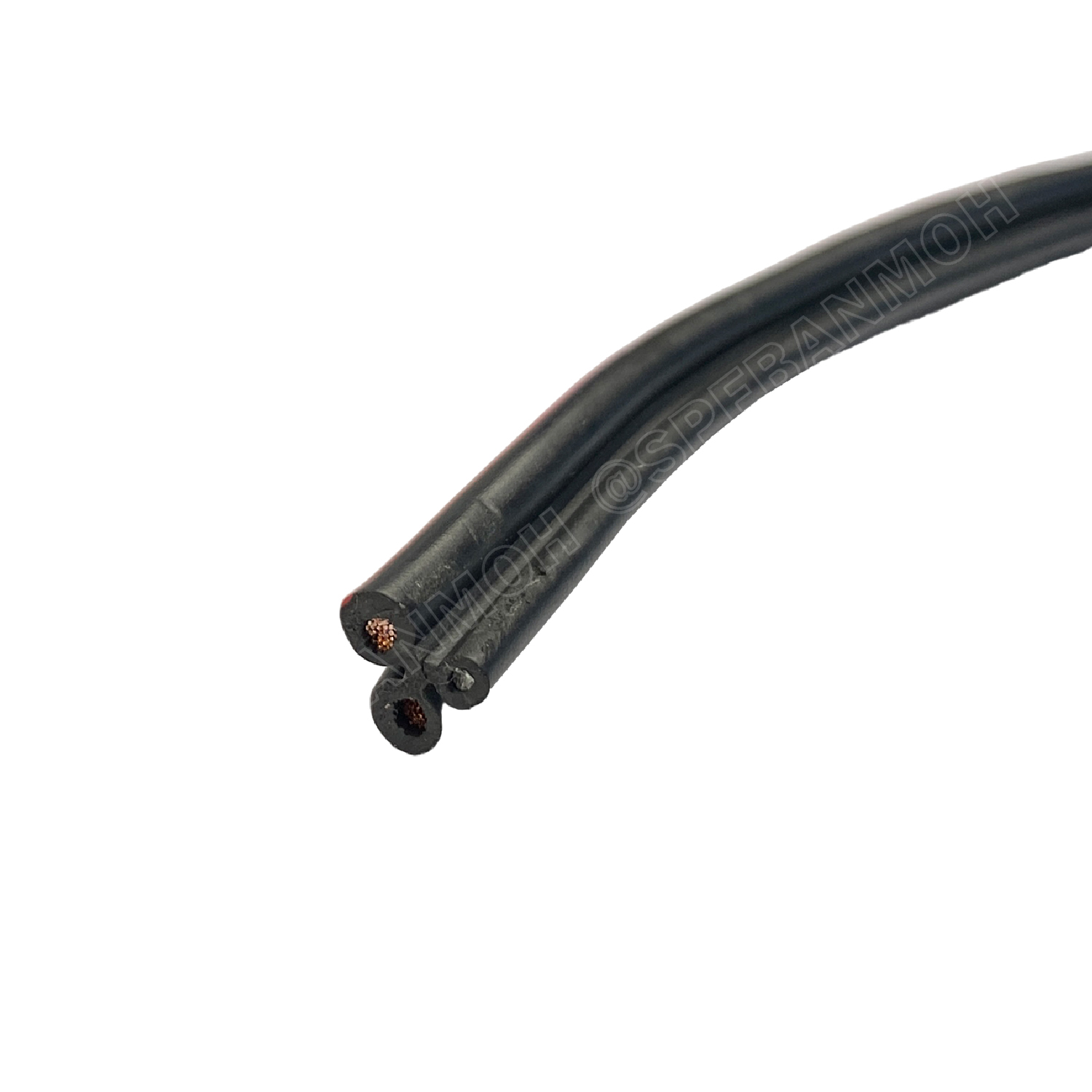 [ 200 เมตร ] HBDW-2-5 สายดรอปวาย 2Cx2.5sq.mm Drop Wire Cable ทองแดงเท้ 2.5mm2 HYBRID สายลำโพง Speaker Cable สายเดินเสียงตามสาย Copper Wire สายลำโพง มีสลิง สายไฟคู่ ดำแดง Twin cable with drop wire ทองแดงเต็ม ยี่ห้อ ไฮบริด 2.5มิล