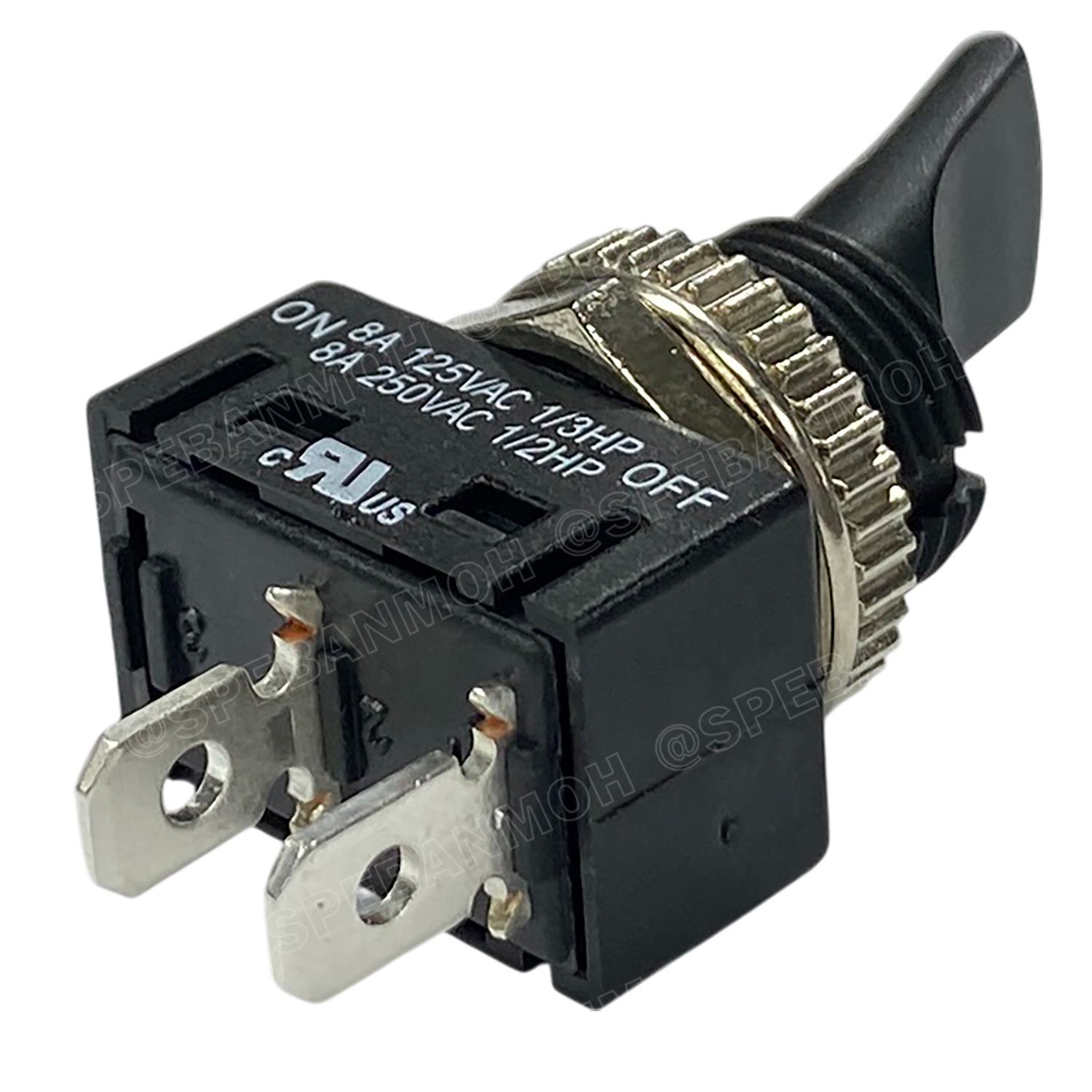 [ 1 ชิ้น ] R13-412 สวิทช์โยก 2 ขา Toggle Switch 2P ON-OFF ล็อคค้าง Maintain OFF-ON สวิทโยก 8A 250VAC ก้านแบน สวิทช์ ก้านโยก เหมาะสำหรับงาน ไฟฟ้า ทั่วไป ตู้ไฟ ควบคุมไฟ ด้วยระบบ ล็อคค้าง Switch Rocker