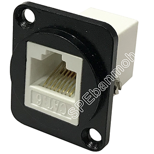 RJ45-085 RJ45 Mounting Connector Female-Female