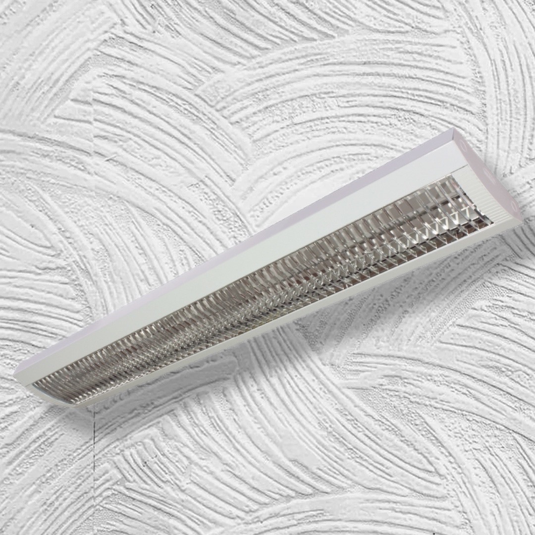 โคมกันน้ำกันฝุ่น1x20wพร้อมหลอดT8 สั้น