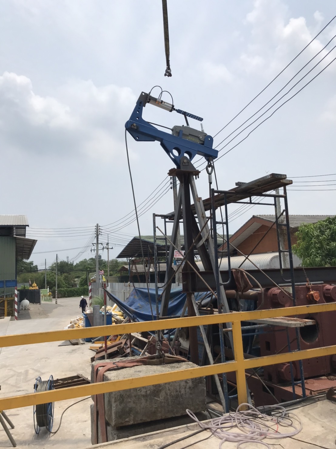 รอกสลิงมือโยก,รอกตะพาบ ,รอกปลา 3.2 ตัน ,สลิงยาว 20 เมตร