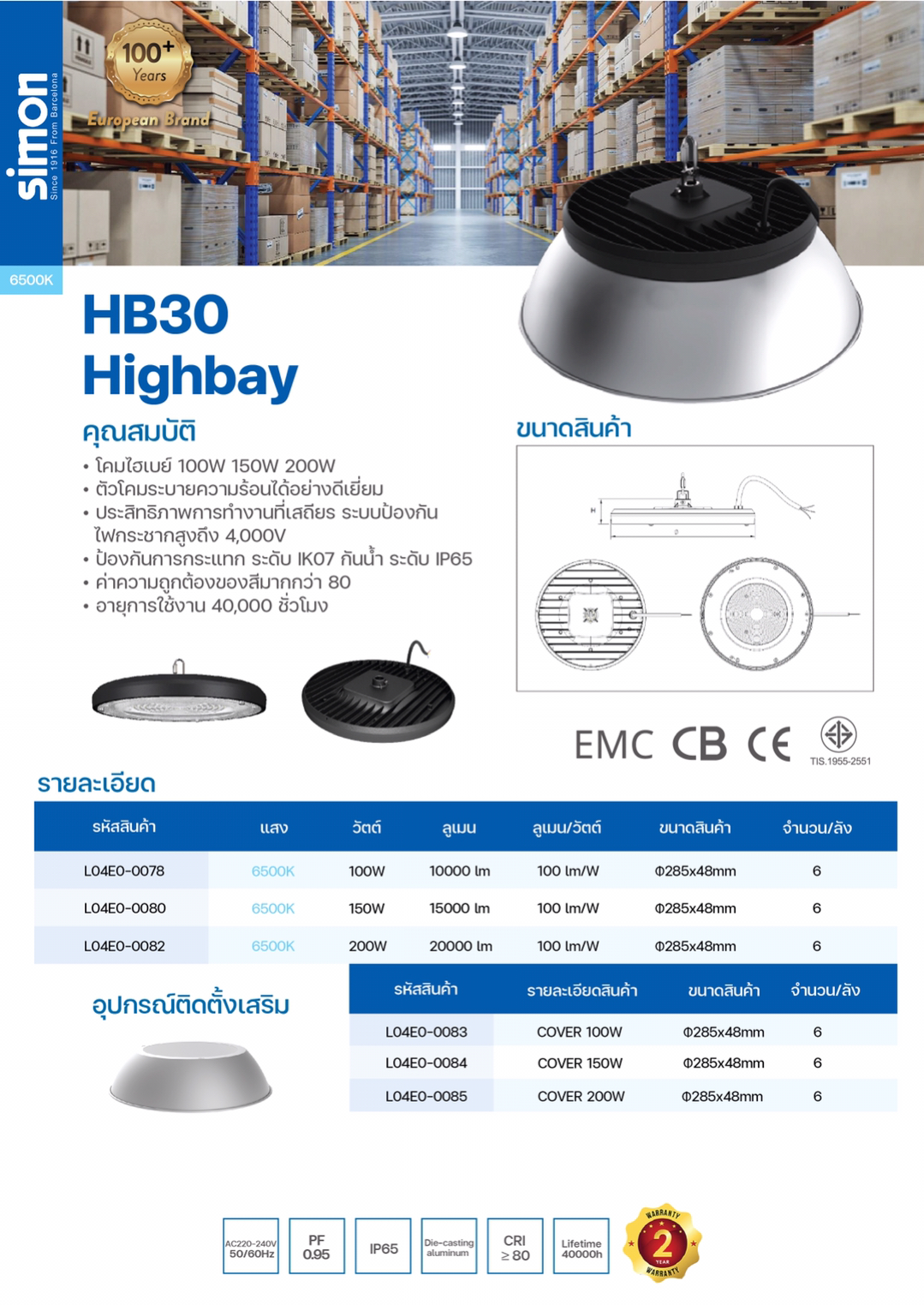 LED Highbay HB30 Cover 150W