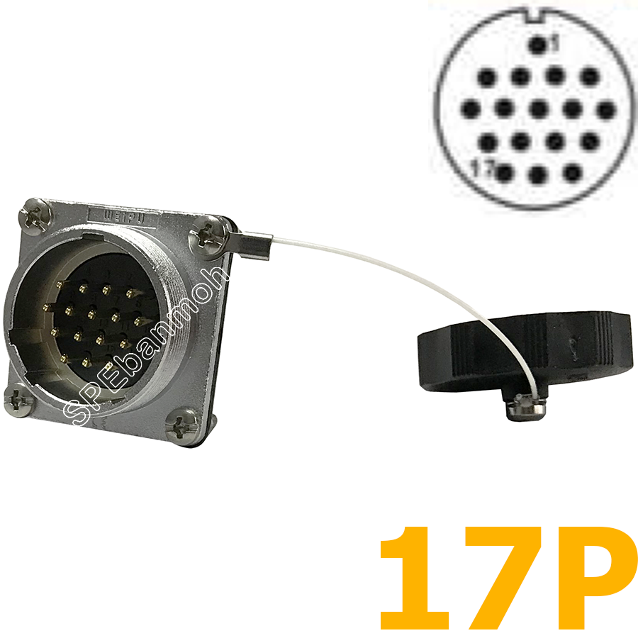 WS28-ZZM-17 ปลั๊กเหล็ก Metal Connector Aviation Plug Weipu Connector WS28 ปลั๊กเหล็ก 28มิล 28mm Metal Connector ปลั๊กเหล็ก Male Female Connectors Socket Aviation Plug คอนเนคเตอร์เหล็ก คอนเนคเตอร์ตัวผู้ตัวเมีย ขั้วไฟฟ้าเเบบเหล็ก