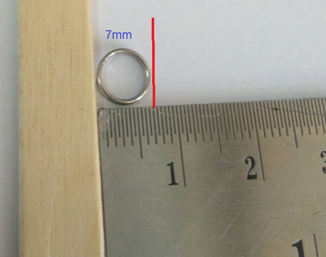 ห่วงวงแหวนเกลียวสองชั้น สแตนเลส 304 แพ็ค 200 วง เส้นผ่านศูนย์กลางมีหลายขนาด