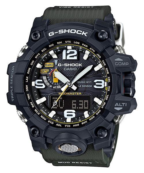 CASIO G-SHOCK รุ่น MUDMASTER GWG-1000-1A3DR สีเขียว GREEN สายเรซิ่น สินค้าของเเท้ รับประกันศูนย์ CMG