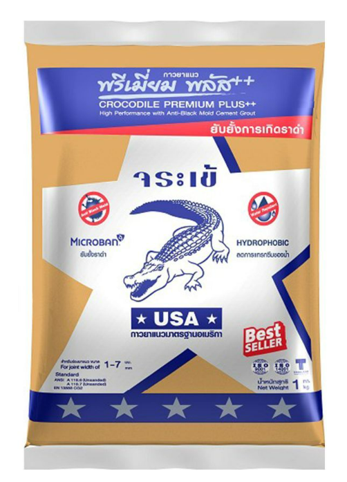 ยาแนวจระเข้เงิน พรีเมี่ยม พลัส สีน้ำตาลเนื้อทอง