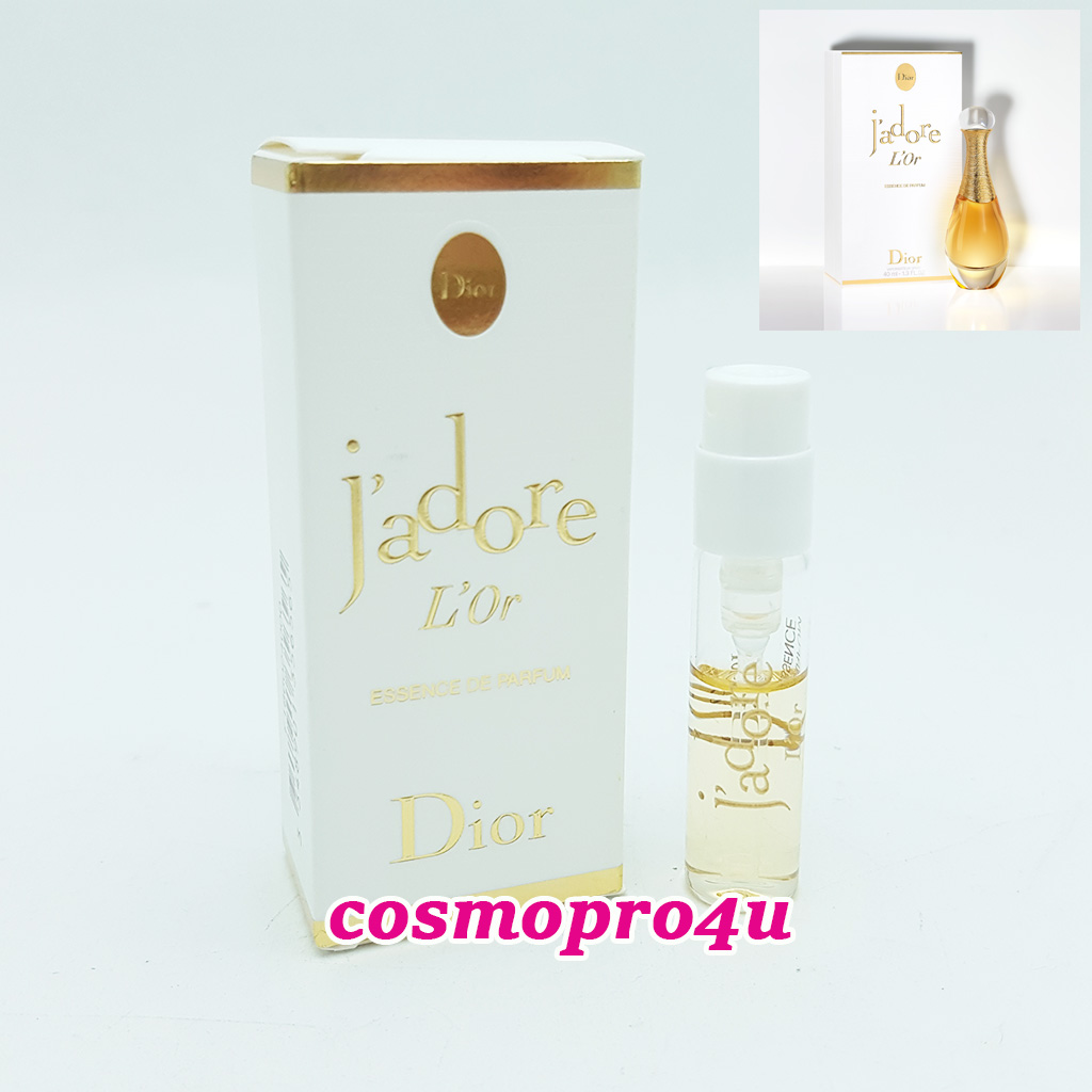 น้ำหอม DIOR JADORE L OR Essence De Parfum หลอด 1.5ml บรรจุในกล่องดูหรู ดิออร์ จาดอร์ ลอร์ น้ำหอมสำหรับผู้หญิง หรู เลิศ อลังการ ไฮโซสุด ๆ