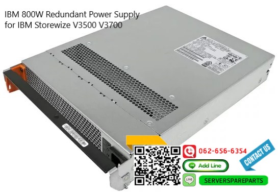 IBM 800W, Redundant Power Supply, for IBM Storwize, V3500, V3700