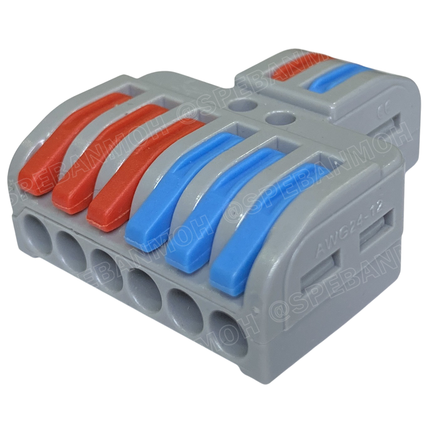 [ 1 ชิ้น ] LT-623 ตัวแยกสาย 3 ช่อง 2ชุด เข้า 3 ออก 6 32A 450V เทอร์มินอลต่อสายไฟ Terminal LT Series ตัวแยกสายแบบถอดได้ Wire connector terminal ขั้วต่อสายไฟ เทอร์มินอลเชื่อมต่อสายไฟ LT ตัวแยกสายแบบหนีบ Cable splitter เต๋าต่อสายไฟ