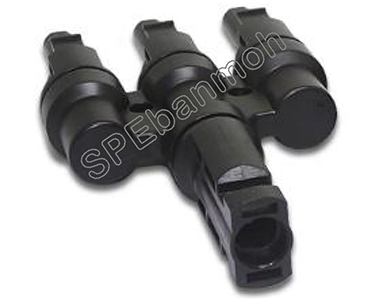 MC4-F1M3 ขั้วต่อแยกโซลาร์เซลล์ เมีย1 ผู้3 (MC4 Male Connector)