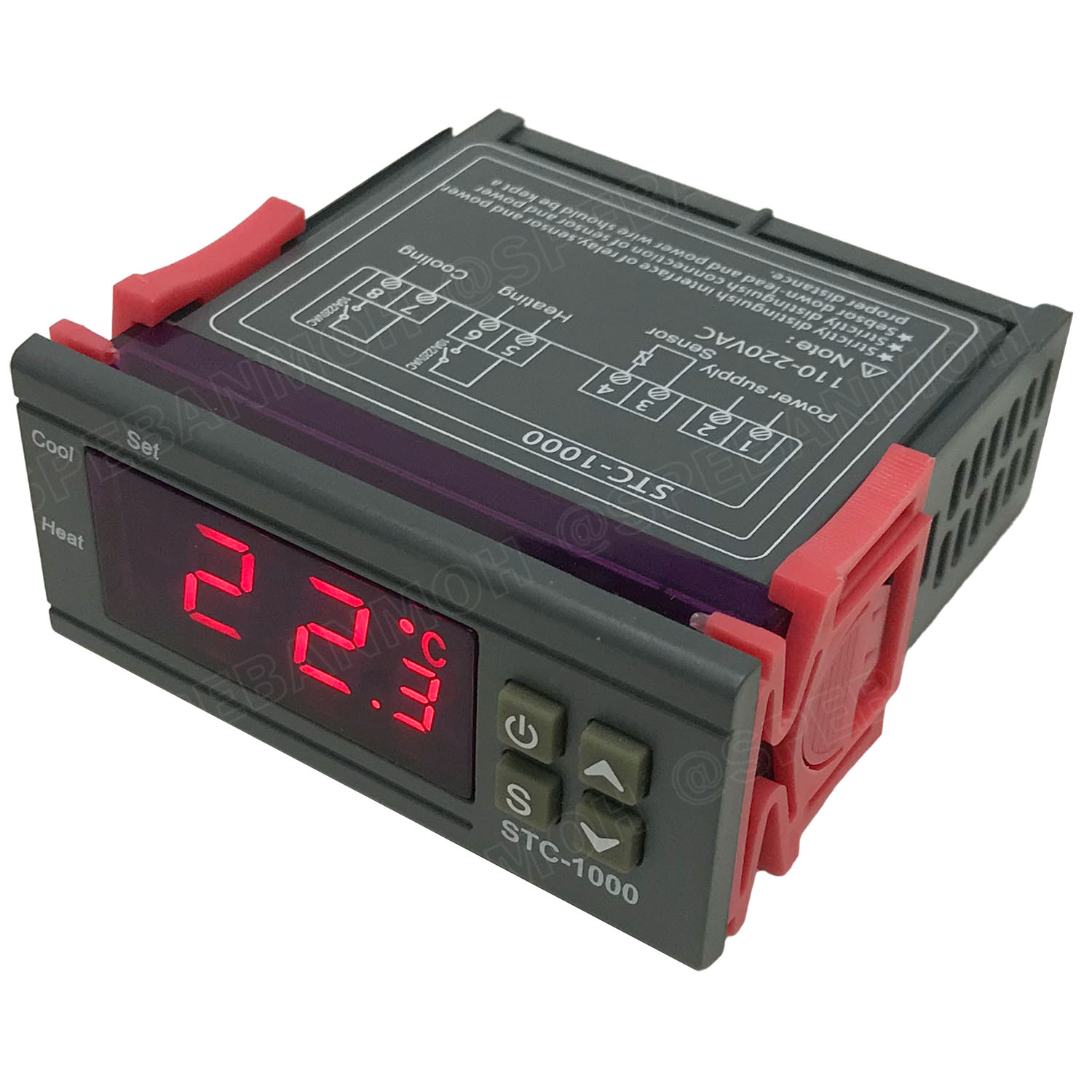 [ 1ชิ้น ] STC-1000 ตัวควบคุมอุณหภูมิ Temperature Control 110V 220V เทมป์คอนโทรล อุณหภูมิ เครื่องวัดและควบคุมอุณหภูมิ Temperature Controller 10A -50°C ถึง +120°C เทอร์โมควบคุมอุณหภูมิดิจิตอล วัดอุณหภูมิ พร้อมโหมด ทำความร้อน ทำความเย็น