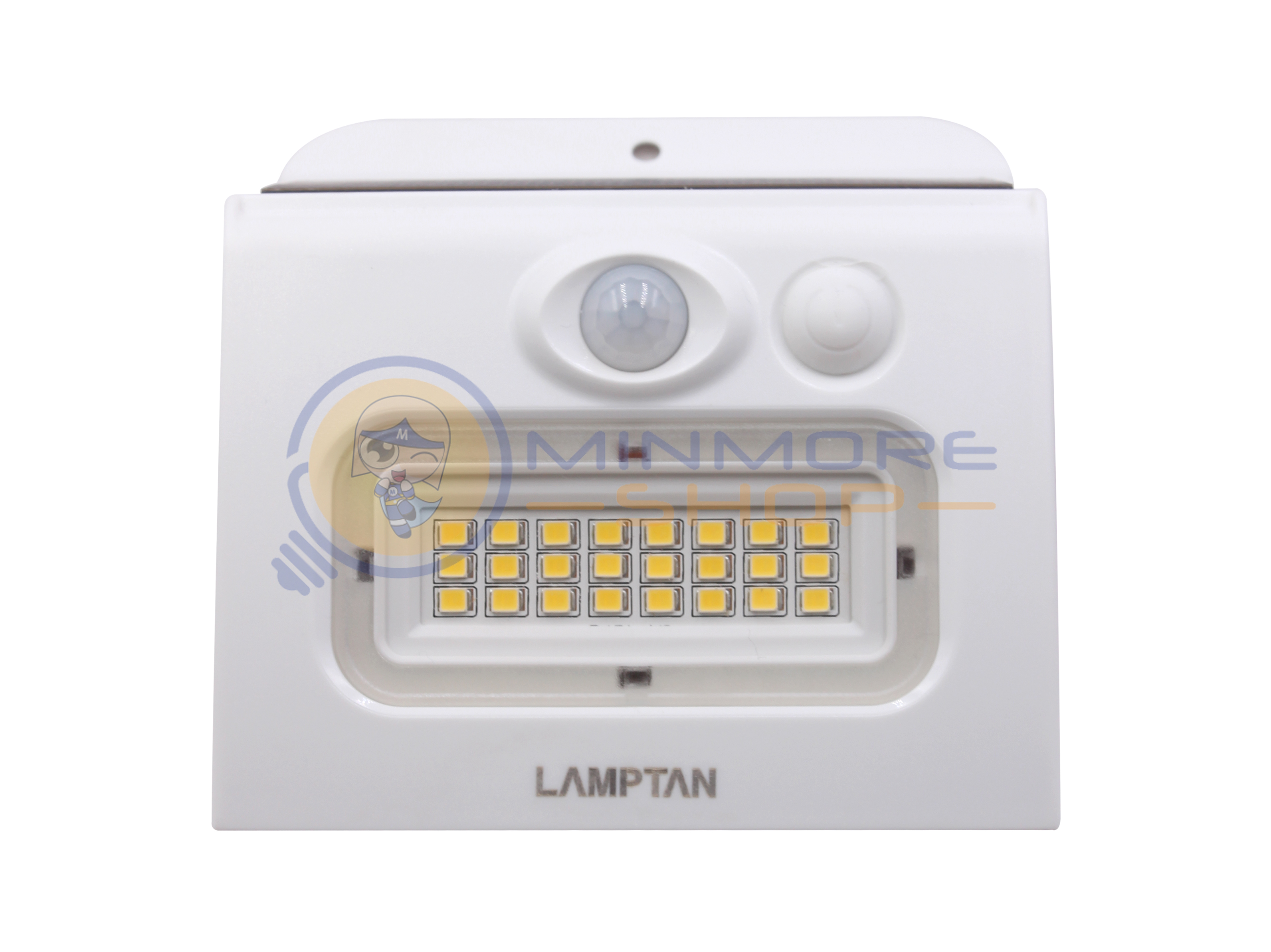 Lamptan โคมไฟLED โซลาร์สมาร์ทเซ็นเซอร์ ขนาด3W รุ่น LUNAR