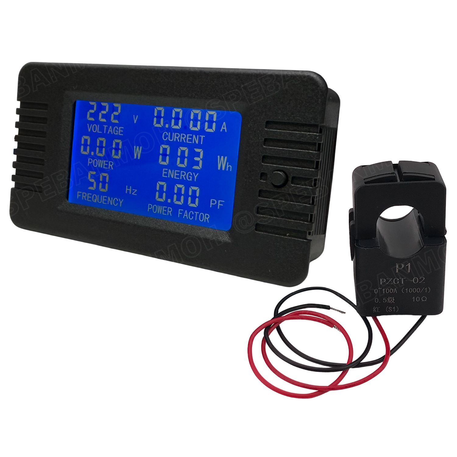 [ 1 ชิ้น ] PZEM-022 AC Power Meter มิเตอร์ดิจิตอล 0-100A 80-260V โวลท์ แอมป์ วัตต์ พลังงานไฟฟ้า ความถี่ พาวเวอร์แฟ็คเตอร์ Digital Multi-Function Meter มัลติมิเตอร์ วัดกระแส วัดแรงดัน AC Meter พาแนลมิเตอร์ Panel Meter มิเตอร์ติดหน้าตู้ LCD Digital