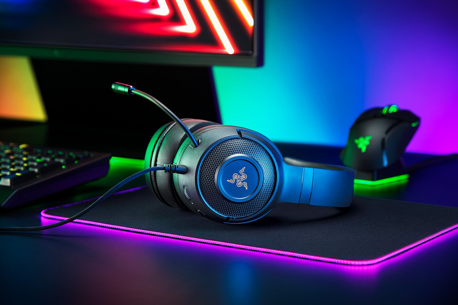 Razer Kraken V3 Wired USB Gaming Headset with Razer Chroma RGB รับประกัน 2 ปี