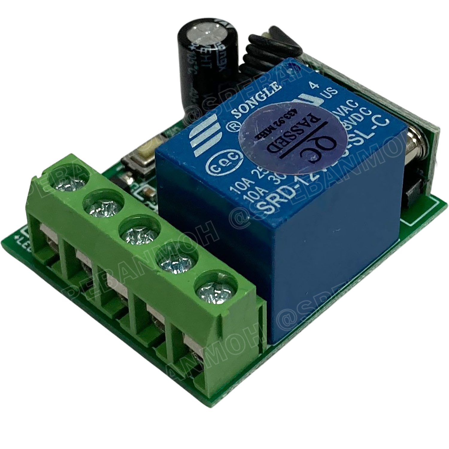 [ 1ชุด ] WRC-CH1-024-433MHz 24V สวิทช์รีโมท 1 ช่อง (Wireless Remote Control Switch), 433Mhz, 24V สวิทซ์รีโมท 24V รีโมทสวิทซ์ สวิทซ์ไร้สาย ไวเลส Switch Wireless ไร้สาย ใช้สัญญาณ 433MHz สวิทช์อัจฉริยะควบคุมแบบไร้สาย สวิทช์ไฟแบบรีโมทไร้สาย