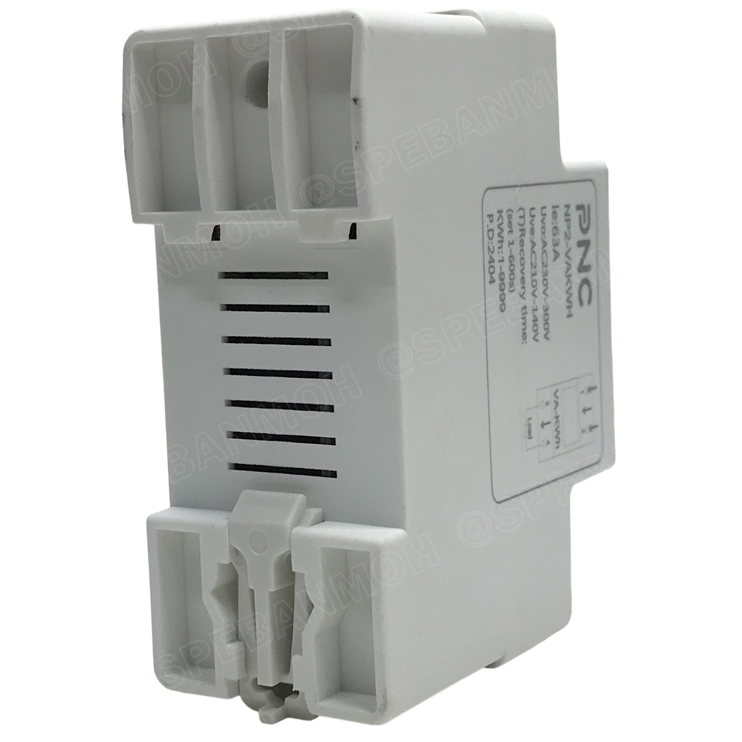 [ 1ชิ้น ] NP2-VA ตัวป้องกันแรงดันไฟฟ้า กระแสเกิน และ KWh Kilowatt hour protection value 1เฟส Adjustable Voltage And Current Protectorโอเวอร์โหลด ป้องกันแรงดันเกินIntelligent Over Under Voltage Protector 1Phase Max 300VAC 63A VA Protector