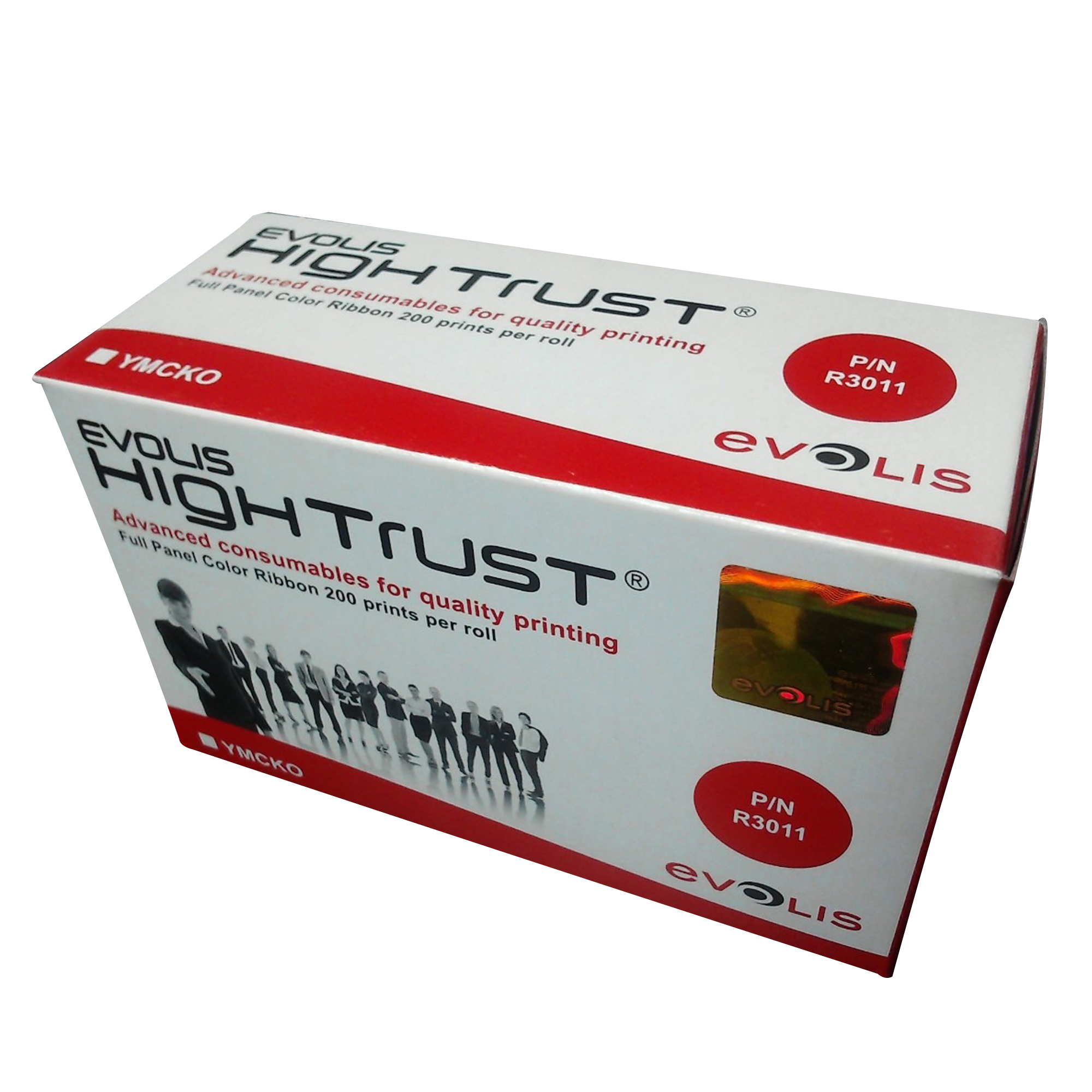 Evolis หมึกพิมพ์สี YMCKO รุ่น R3011