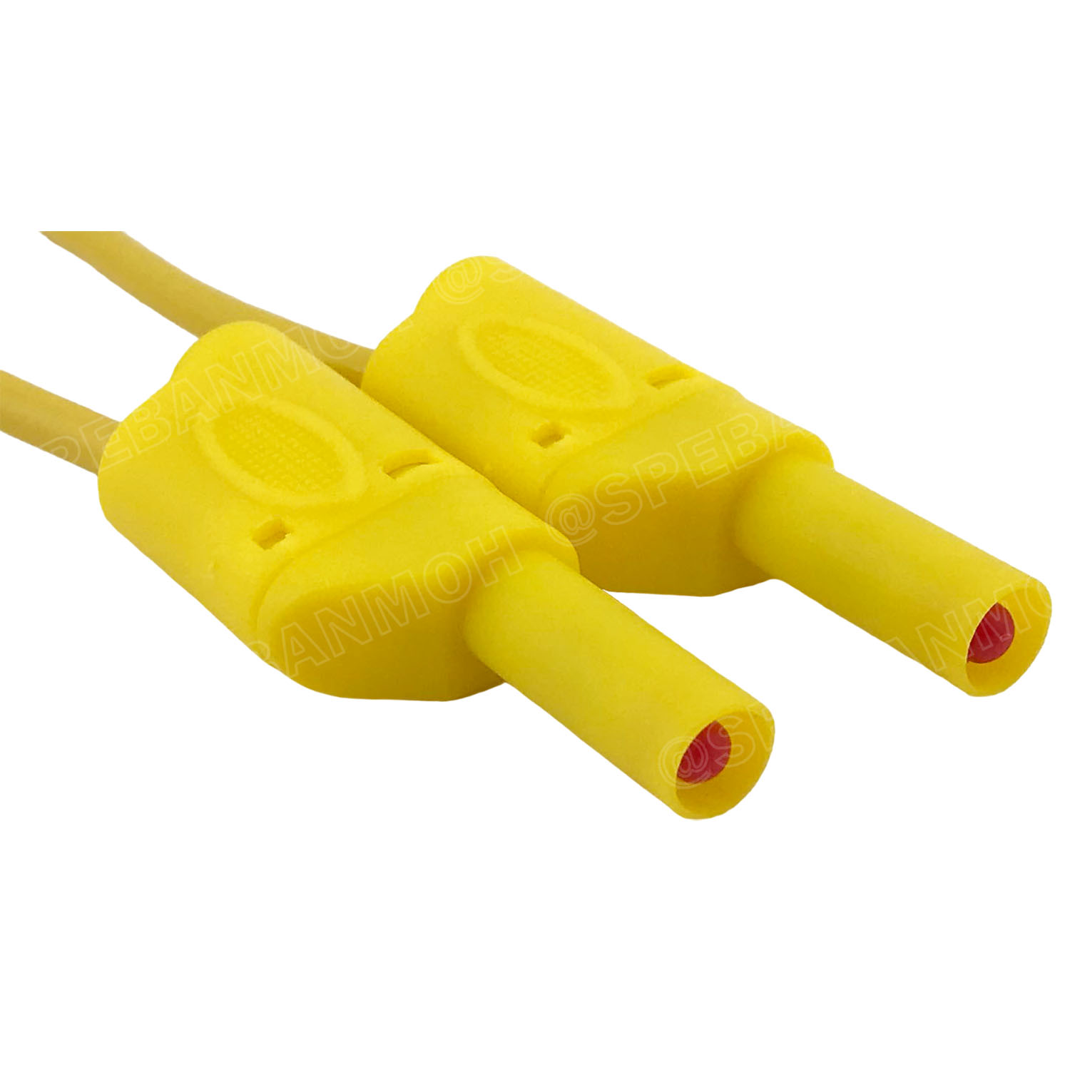 [ 1เส้น ] BNN-W-018 1M สีเหลือง Yellow สายเซฟตี้เทส 4mm Safety Test Lead 4มิล สายบานาน่า พร้อมหัว 1.0 Sq.mm. 10A 1เมตร สายแทส สายพร้อมหัวบานาน่า Banana Plug with wire บานาน่าปลั๊ก สายปลั๊กกล้วย ปลั๊กกล้วย พร้อมสาย สายไฟเทส สายซัพพลาย สายพาวเวอร์ซัพพลาย