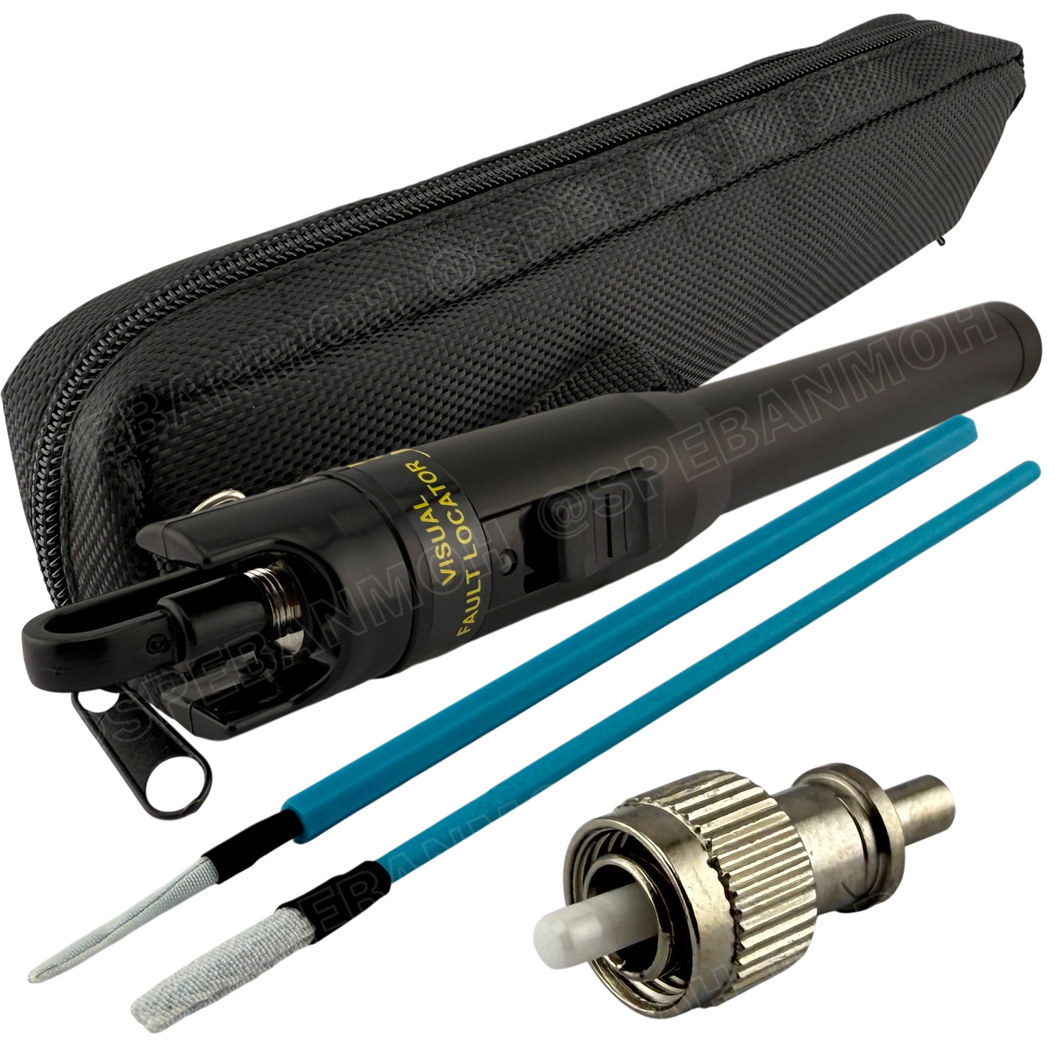 [ 1 ชิ้น ] UF-2884 ปากกายิงแสงไฟเบอร์ สำหรับหัว LC เท่านั้น F.O. VISUAL FAULT LOCATOR 10mW for LC 7Km metal body soft bag เลเซอร์ทดสอบสายไฟเบอร์ออปติก เลเซอร์ไฟเบอร์ อุปกรณ์สำหรับสายไฟเบอร์ Fiber Optic LINK ลิ้งค์ UF2883 Accessory For Fiber Optic System